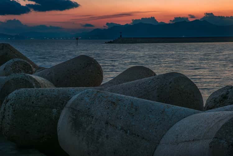 Braccio del molo porto di Cagliari