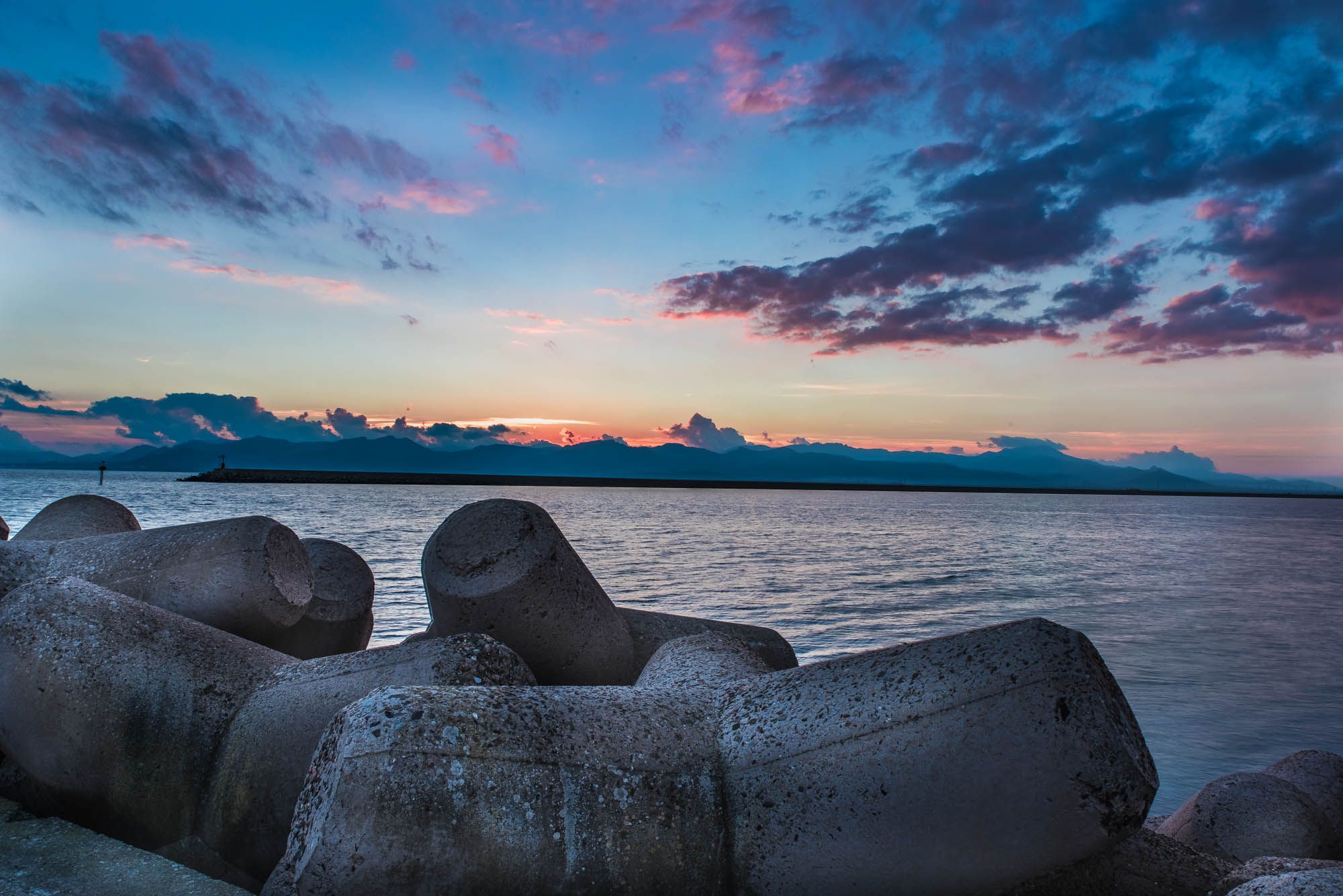Braccio del molo porto di Cagliari, Italy