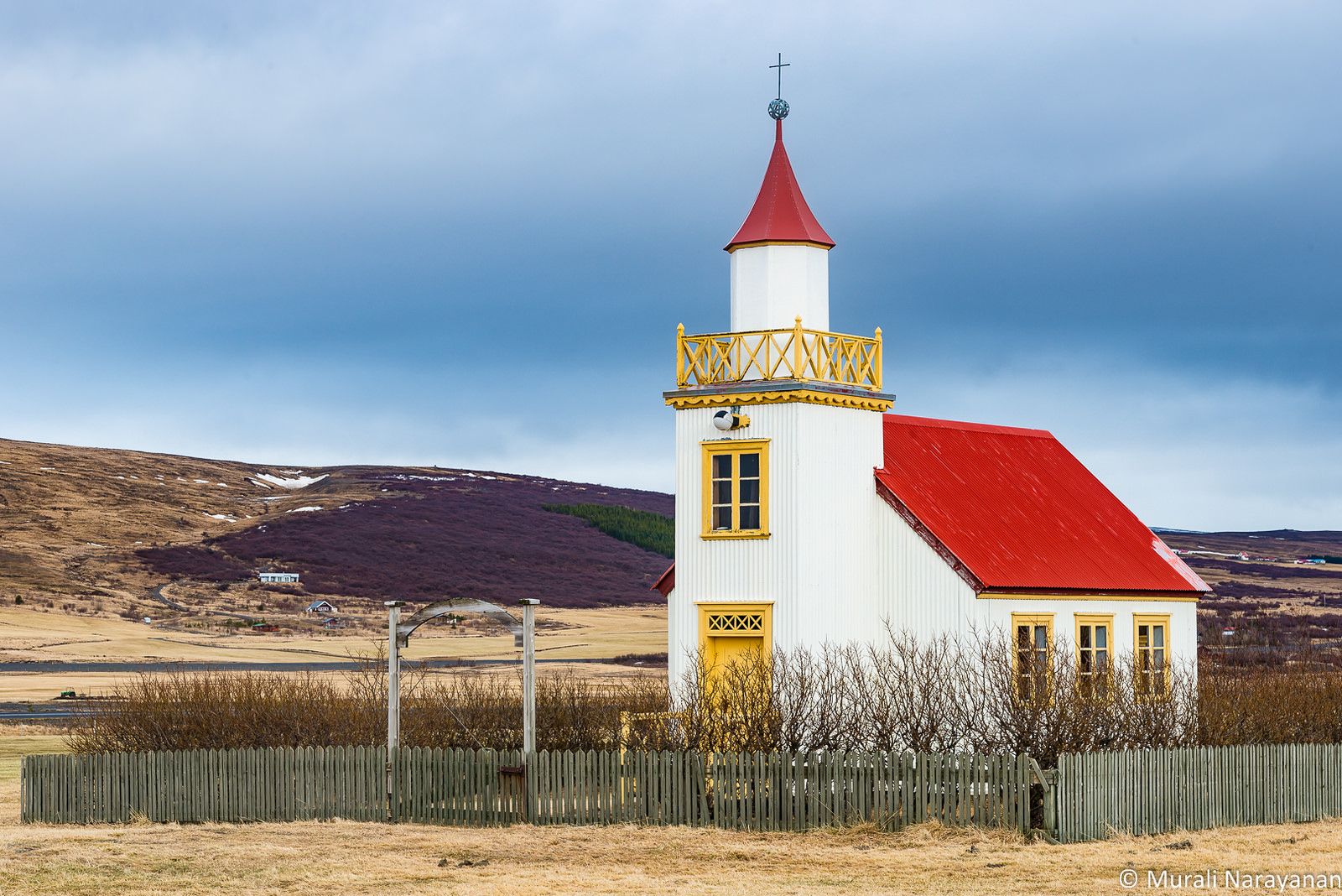 Cute Church near Hraunfossar, Iceland