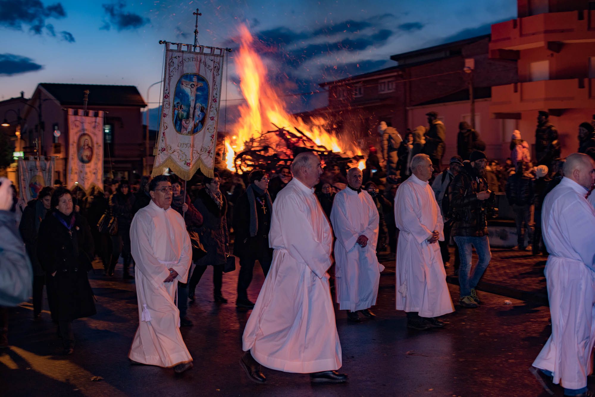 Festa Sant Antonio Ottana, Italy