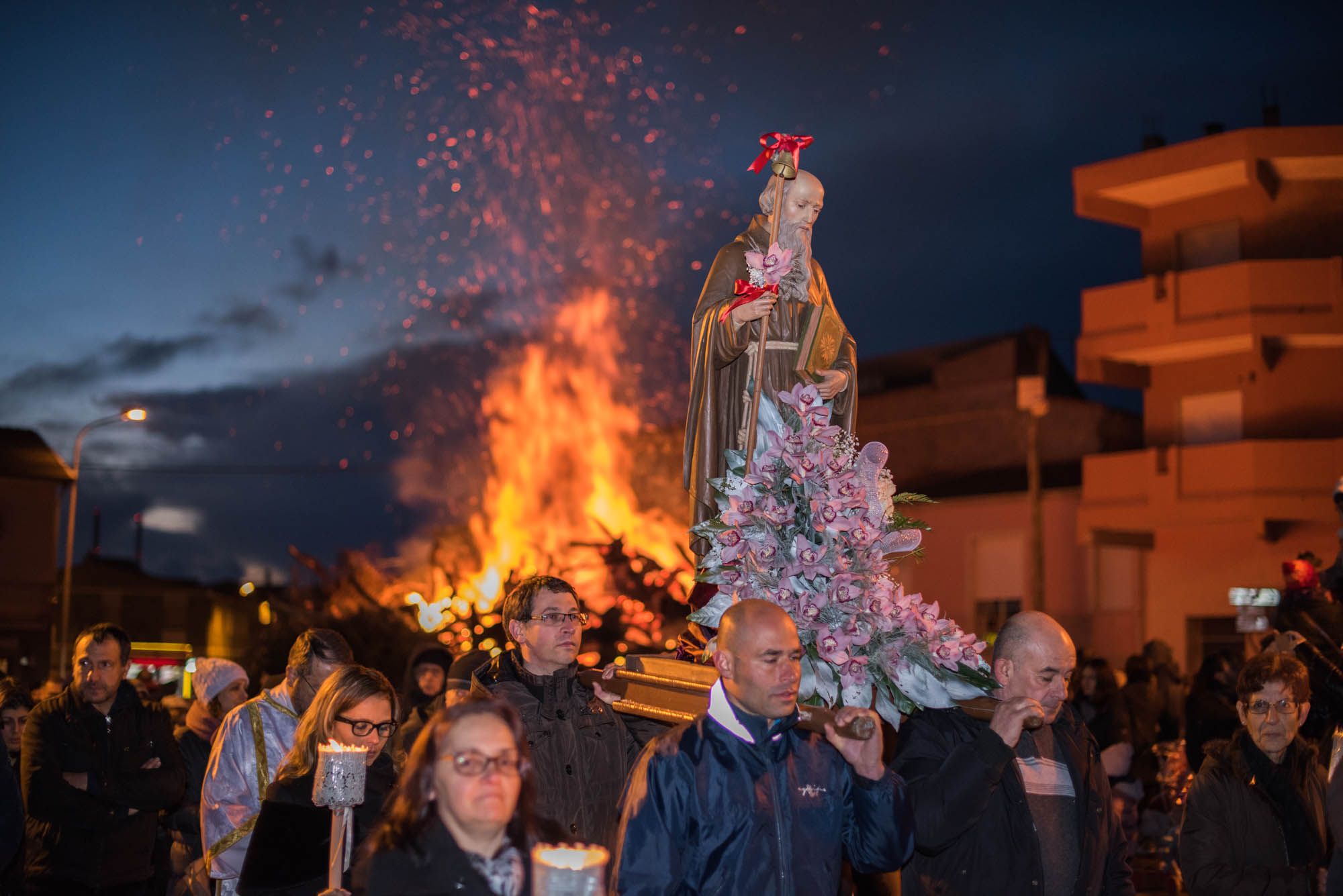Festa Sant Antonio Ottana, Italy