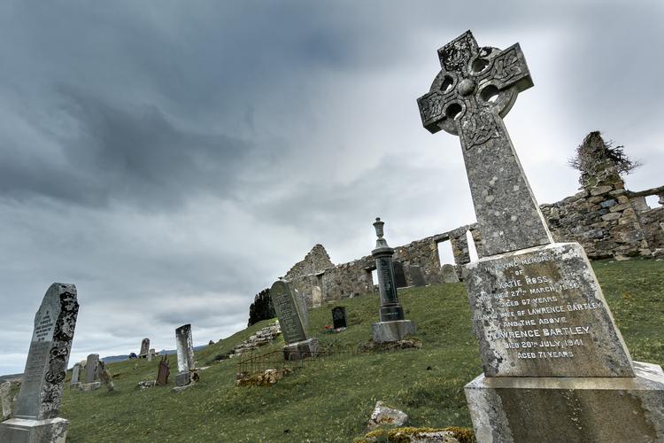 Graveyard on Skye, Scotland