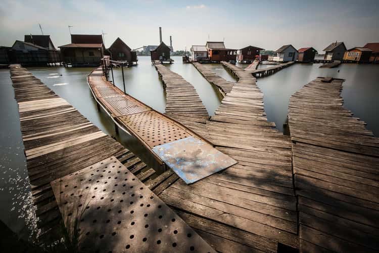 Houses on the water