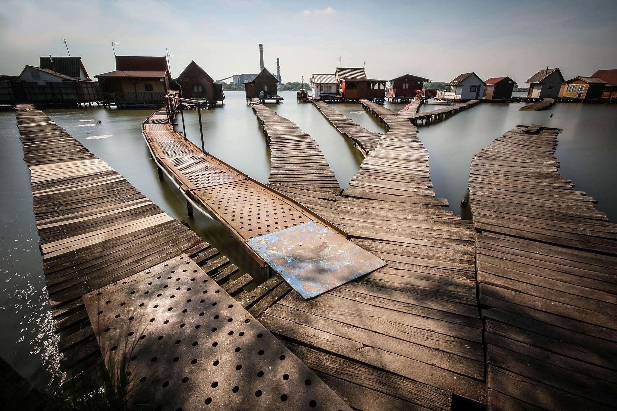 Houses on the water, Hungary