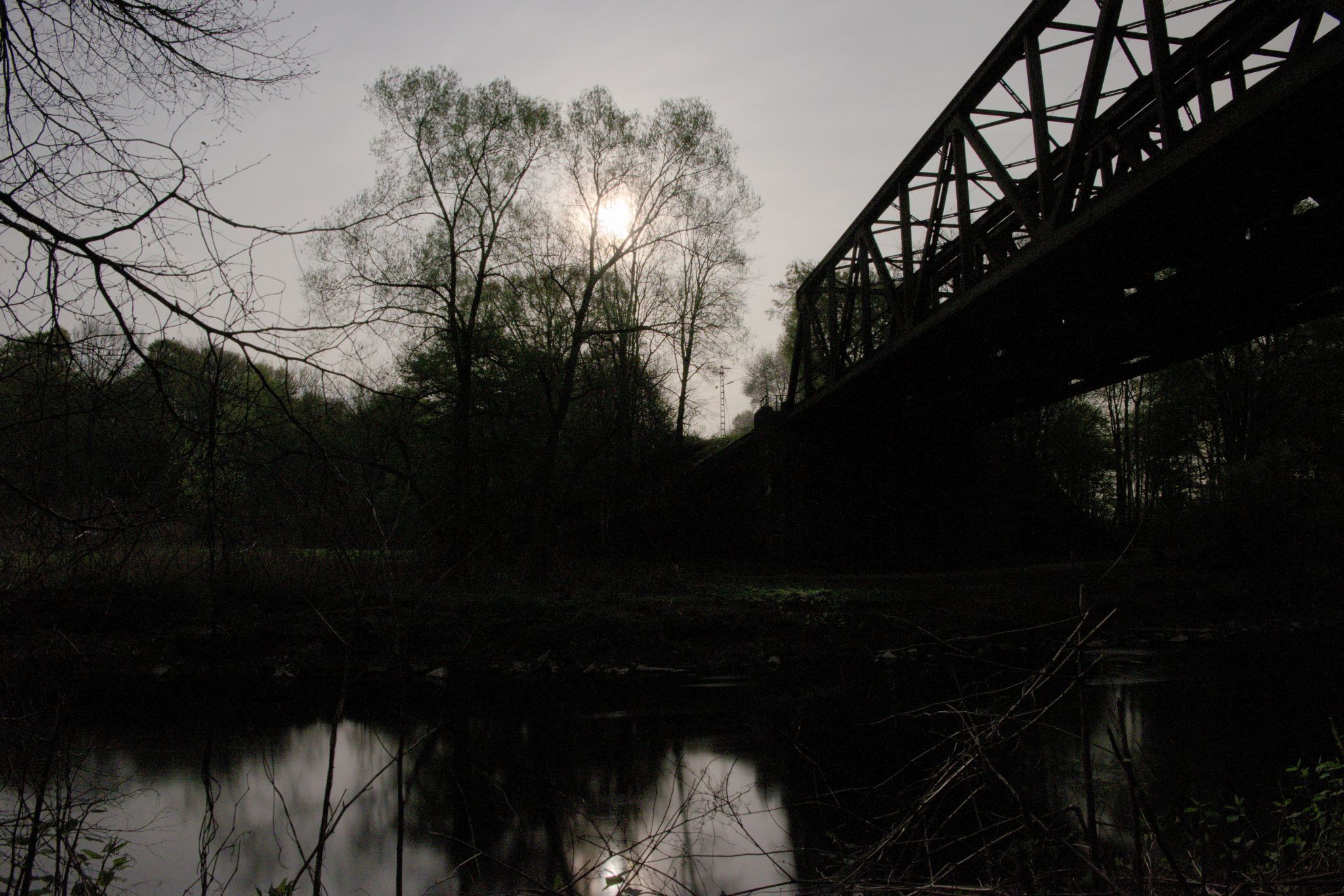 Ideal Full-Moon Place at river Wupper, Germany