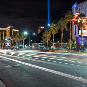 Intersection of Las Vegas Strip and W Tropicana Ave, USA