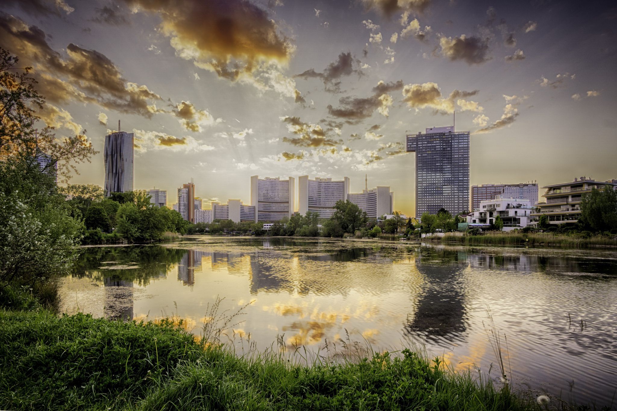 Uno city, Kaiserwasser, Vienna, Austria