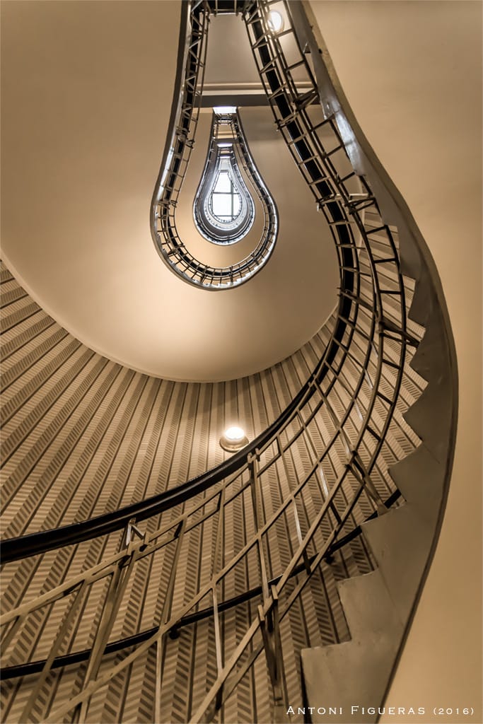 Light bulb staircase, Prague, Czech Republic