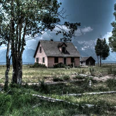 Next to the Moulton Barn, Wyoming, USA