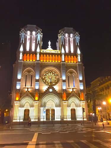 Notre Dame at night