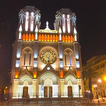 Notre Dame at night, France