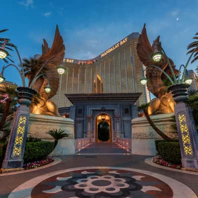 Pedestrian Entrance to the Mandalay Bay casino, USA