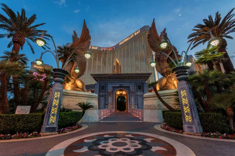 Pedestrian Entrance to the Mandalay Bay casino