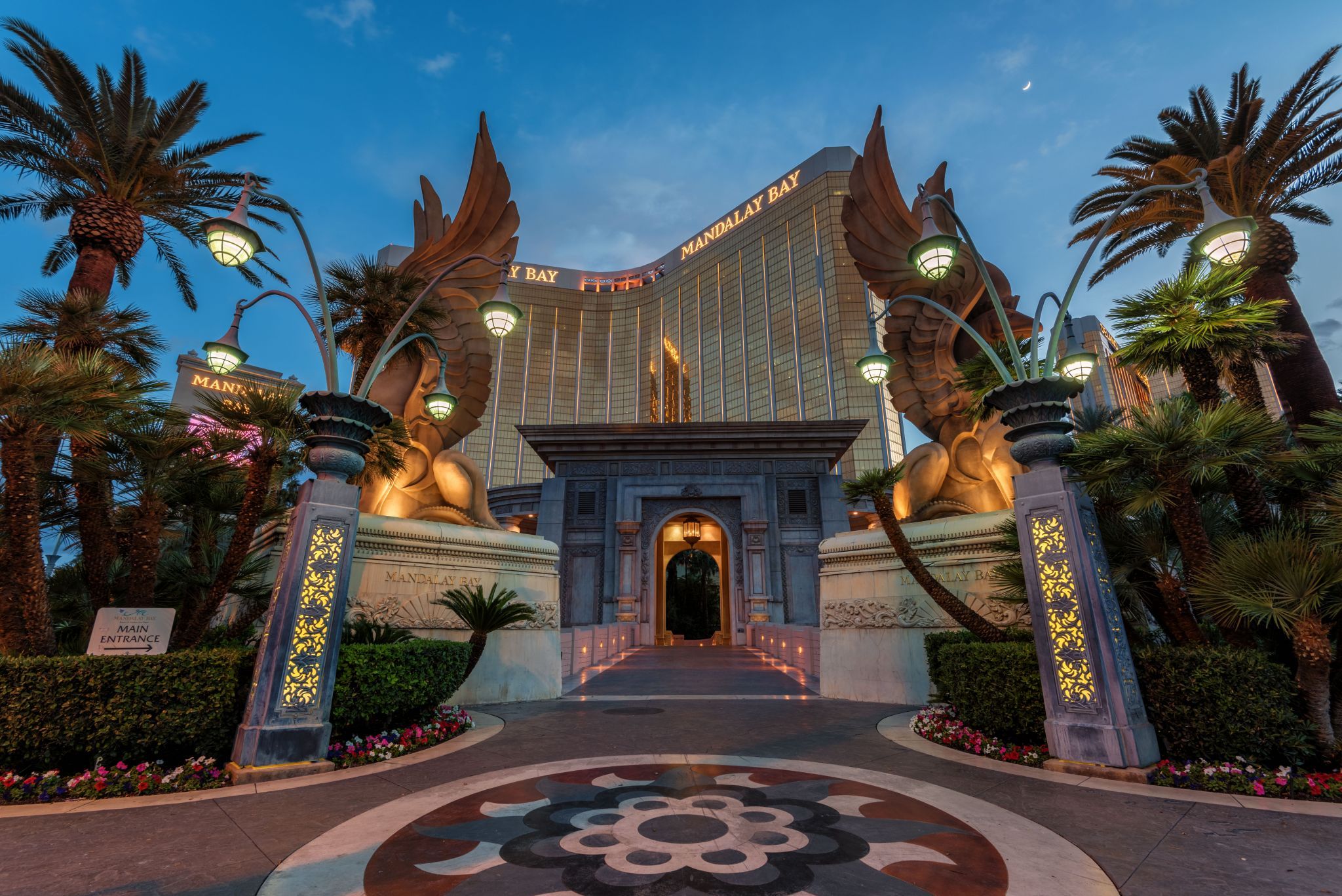 Pedestrian Entrance to the Mandalay Bay casino, USA