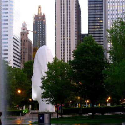 Skulptures in the Millenium Park, USA