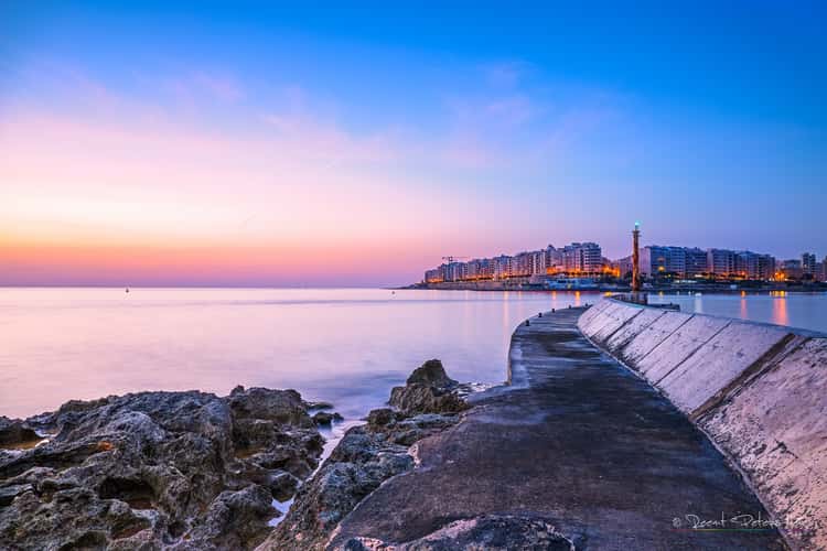 Sunrise over Sliema
