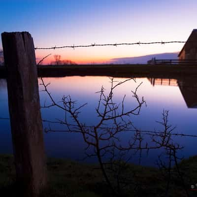 Sunset at the pond, Germany