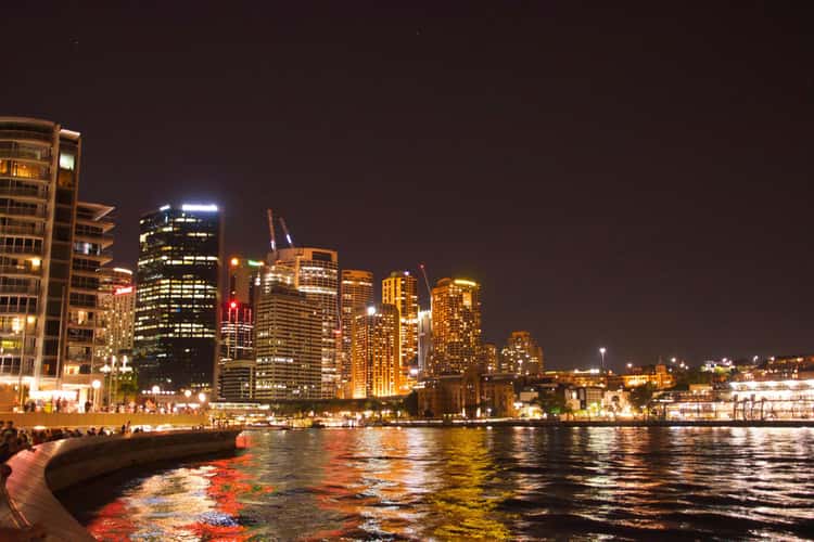 Sydney Harbour at night