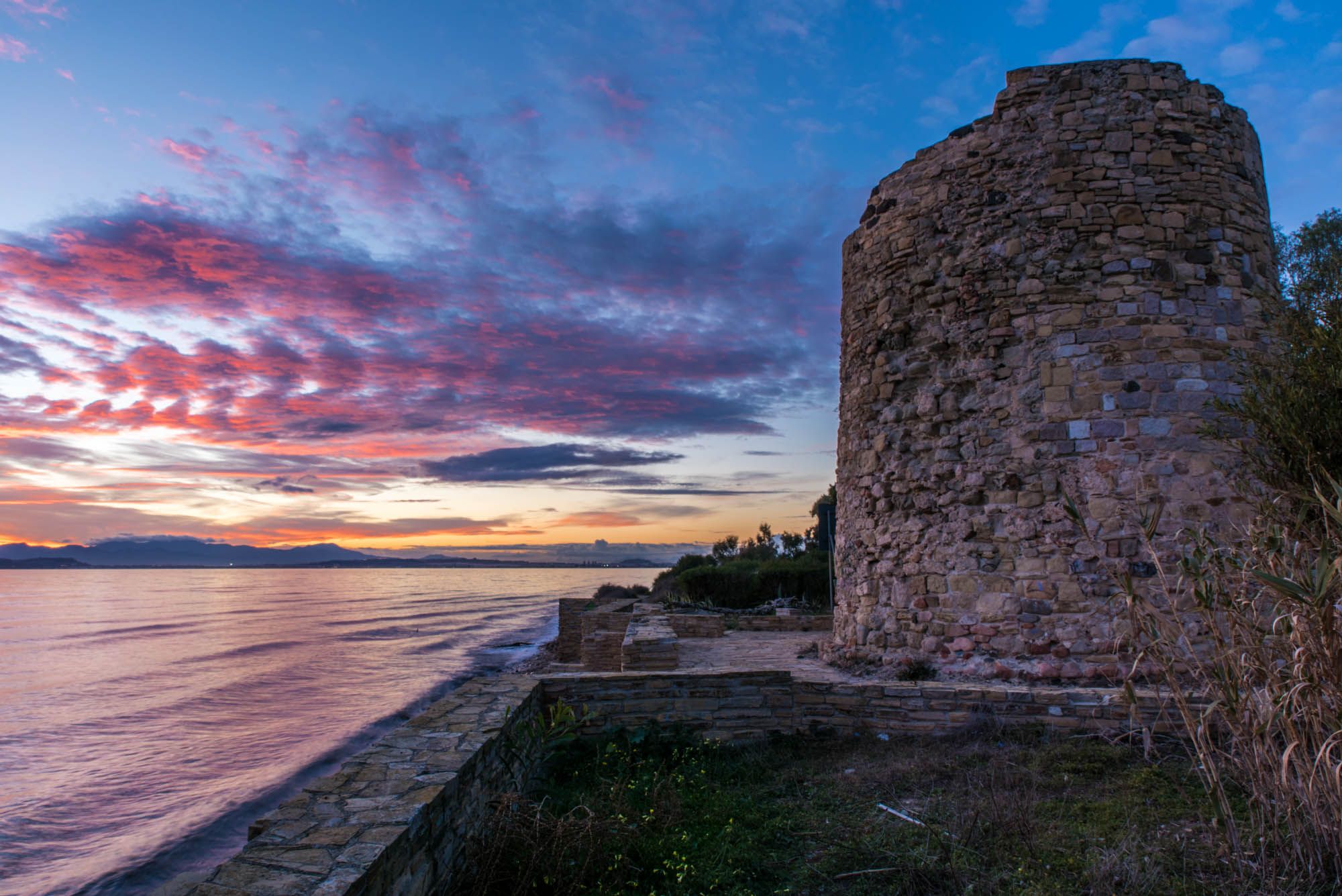 Torre spagnola Quartu sant' Elena, Italy