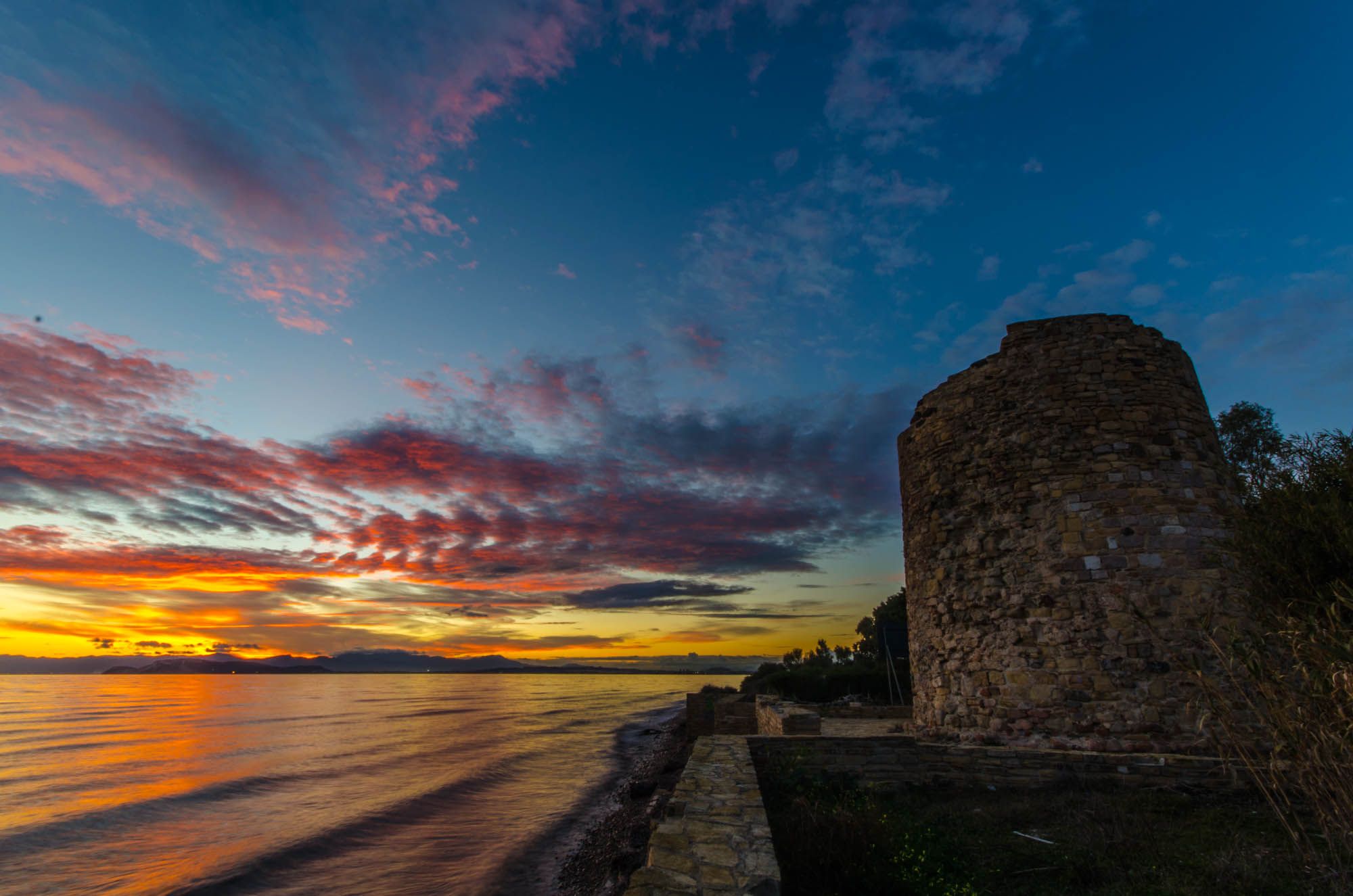 Torre spagnola Quartu sant' Elena, Italy