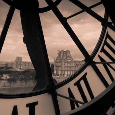 View from 5th floor of Musee d'Orsay, Paris, France