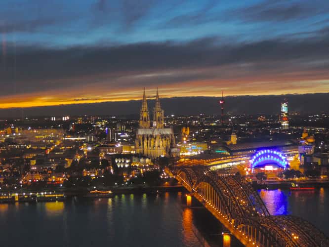 View from Triangle Tower in Cologne