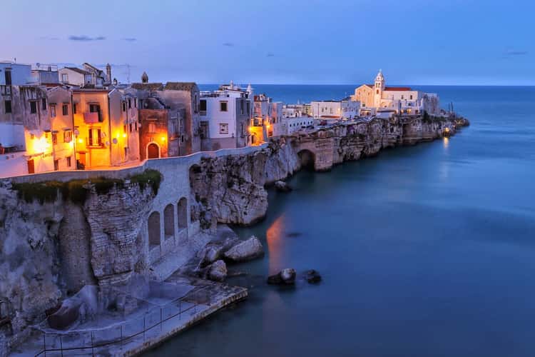 View of old town Vieste
