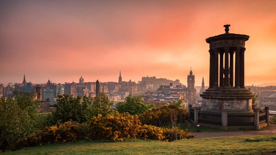 View over Edinburgh from Calton Hill