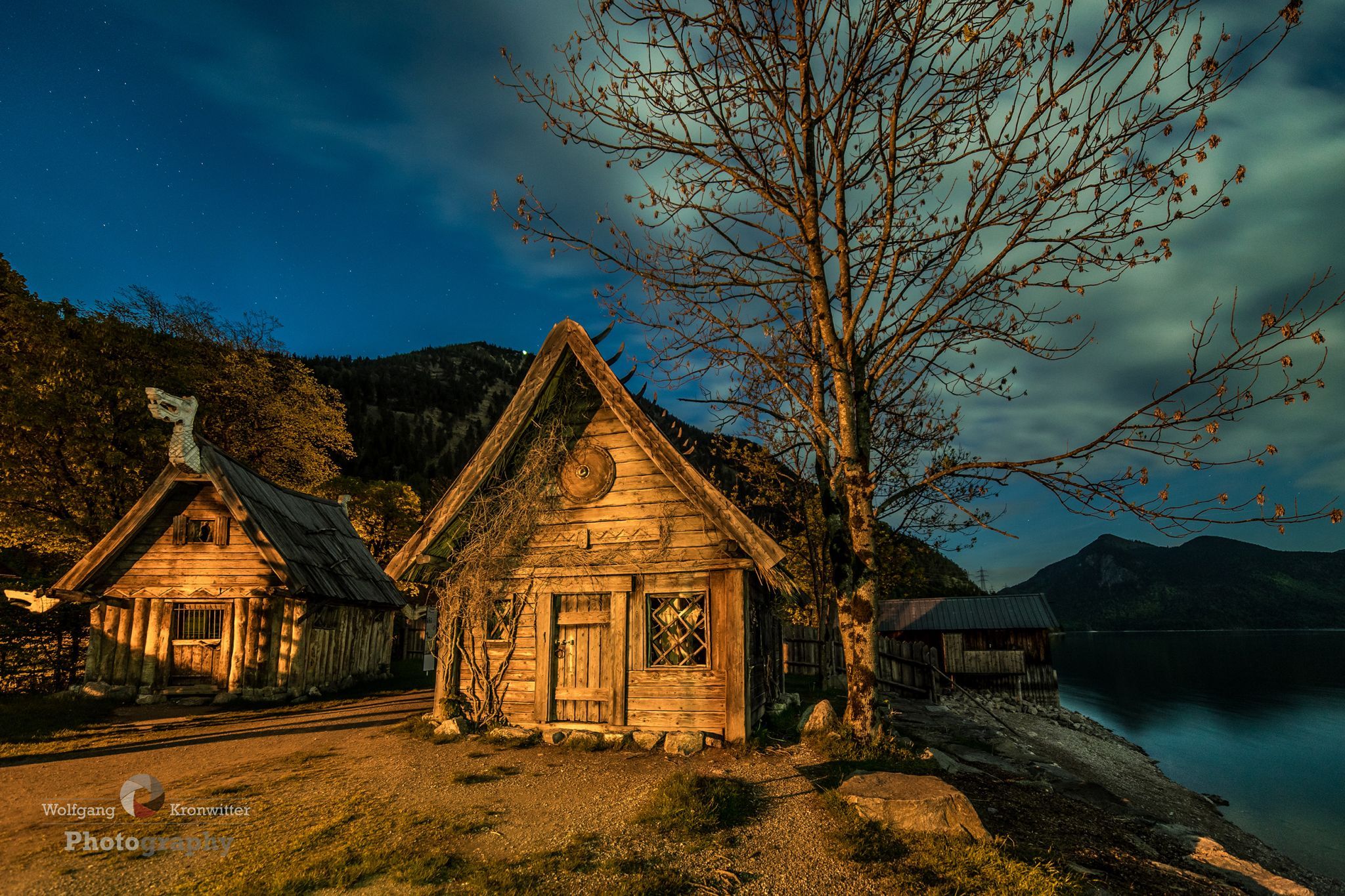 Wikingerdorf Walchensee, Bavaria, Germany