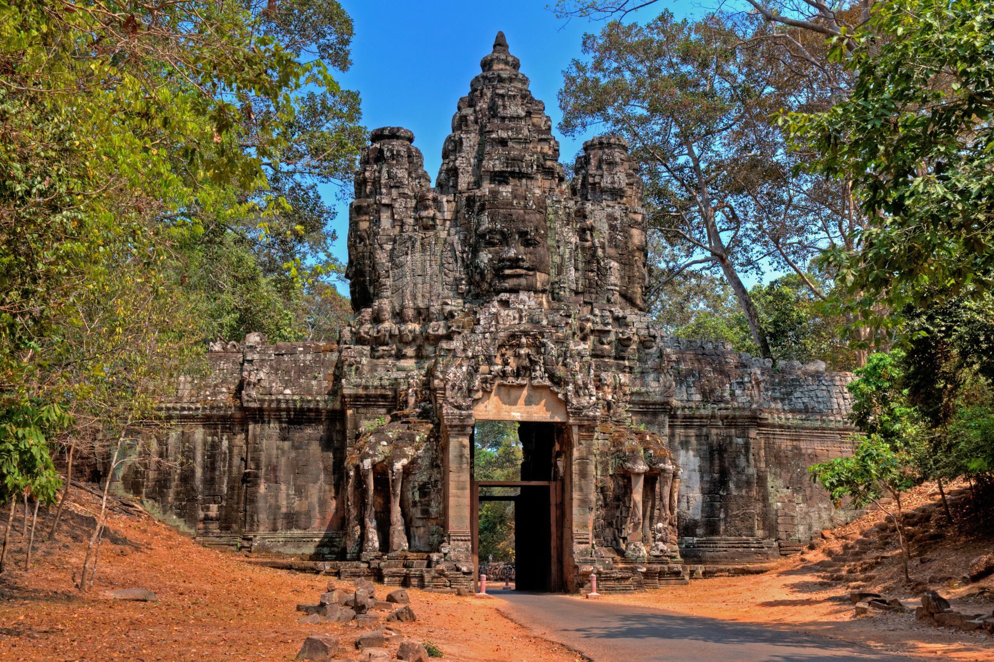 Angkor Thom Gate Angkor Thom West Gate Angkor Cambodia Angkor Thom Gate Angkor Thom West Gate Angkor Cambodia