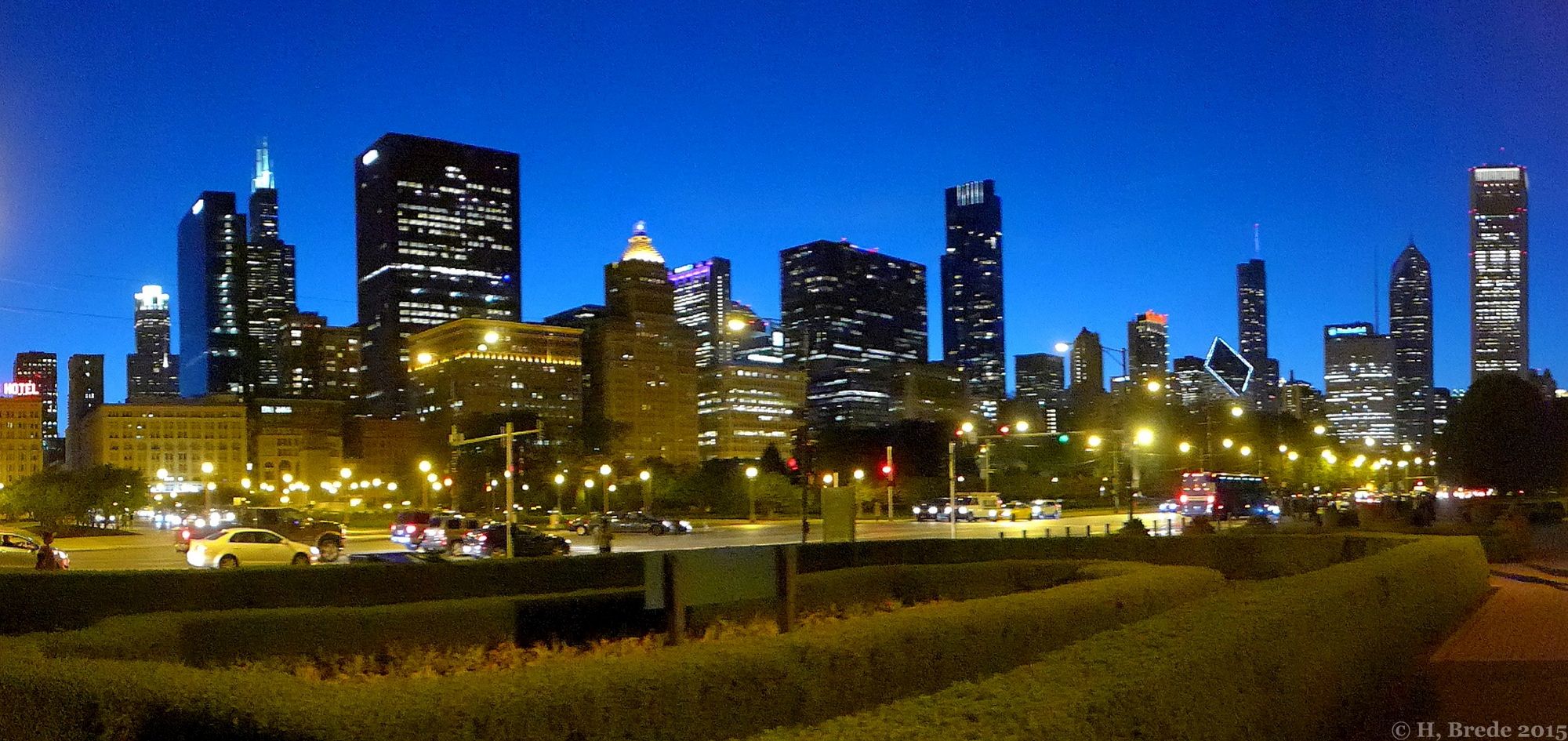 Blue Hour in Chicago, USA