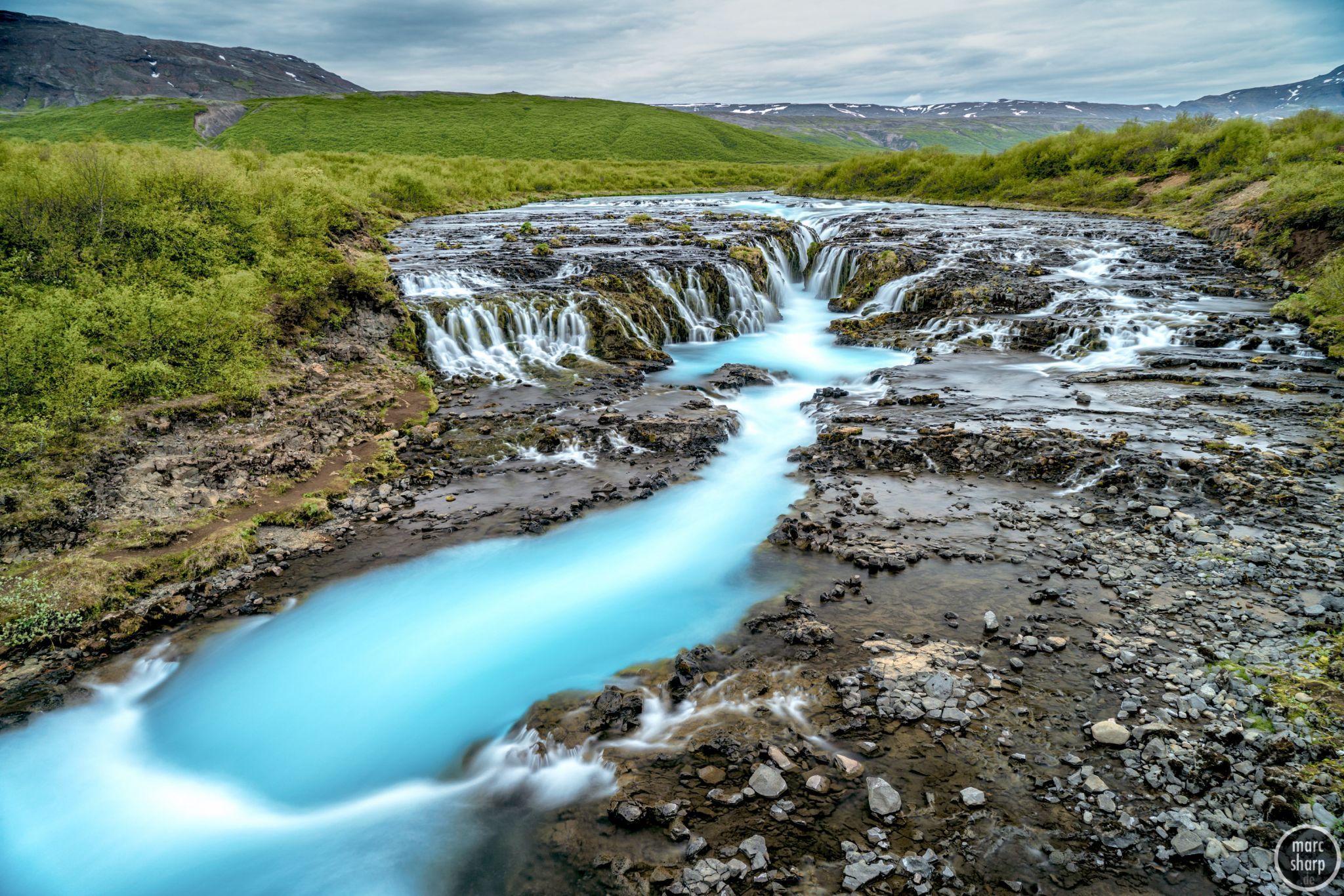 Bruarfoss Waterfall, Iceland