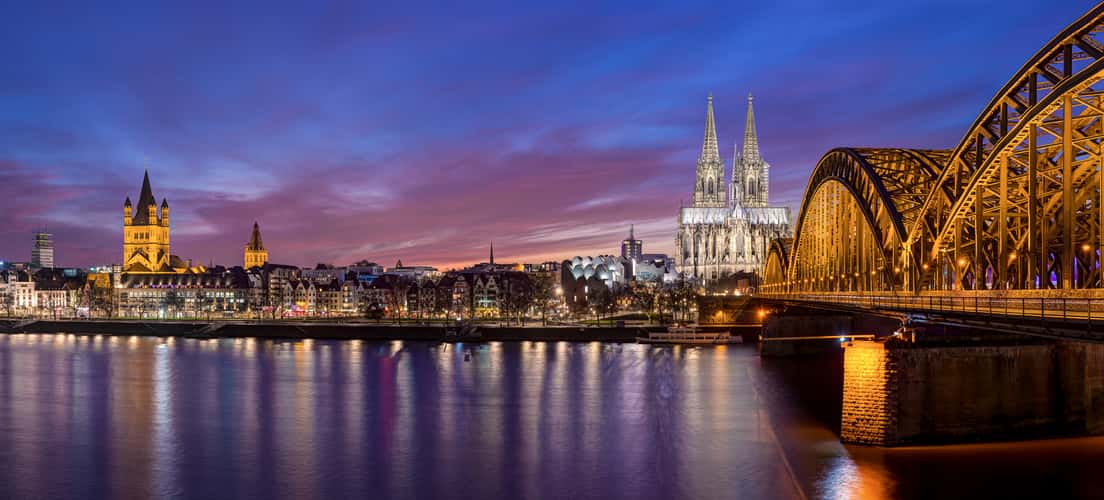 Hohenzollern Bridge with Cologne Cathedral, Cologne
