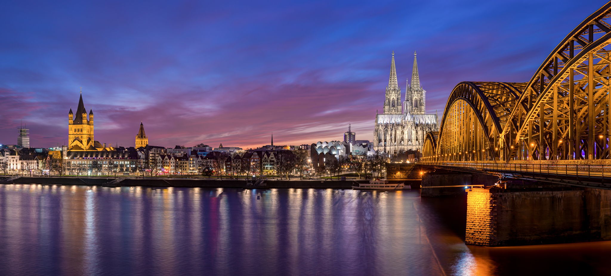 Hohenzollern Bridge with Cologne Cathedral, Cologne, Germany