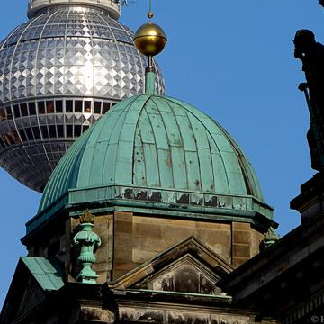 Details form Dome and TV-Tower in Berlin, Germany