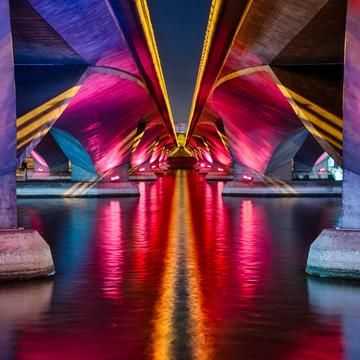 Esplanade & Jubilee Bridge Reflection, Singapore