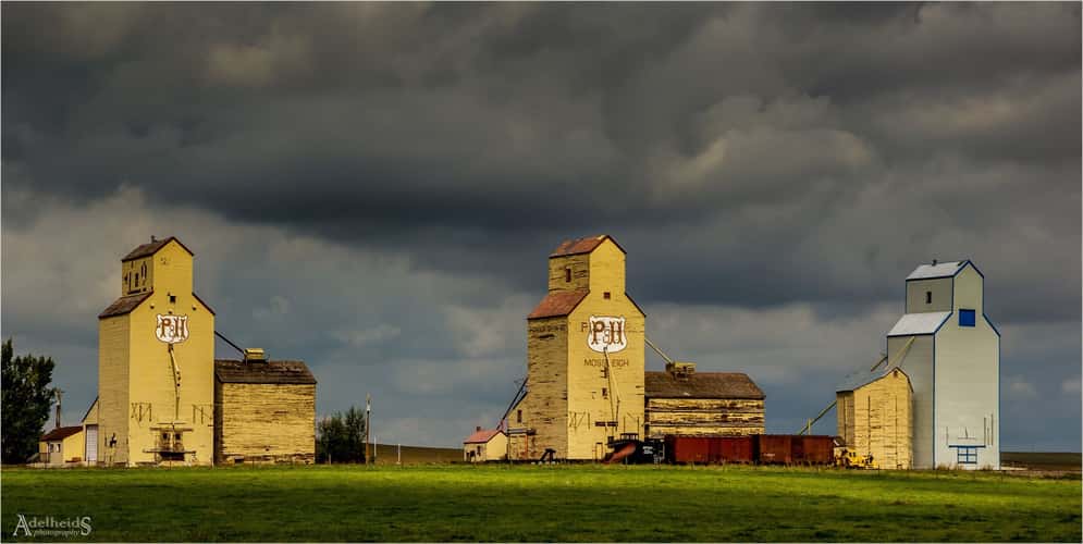 Grain elevators, Mossleigh