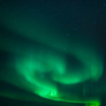 Great spot for polar lights near Tromso, Norway