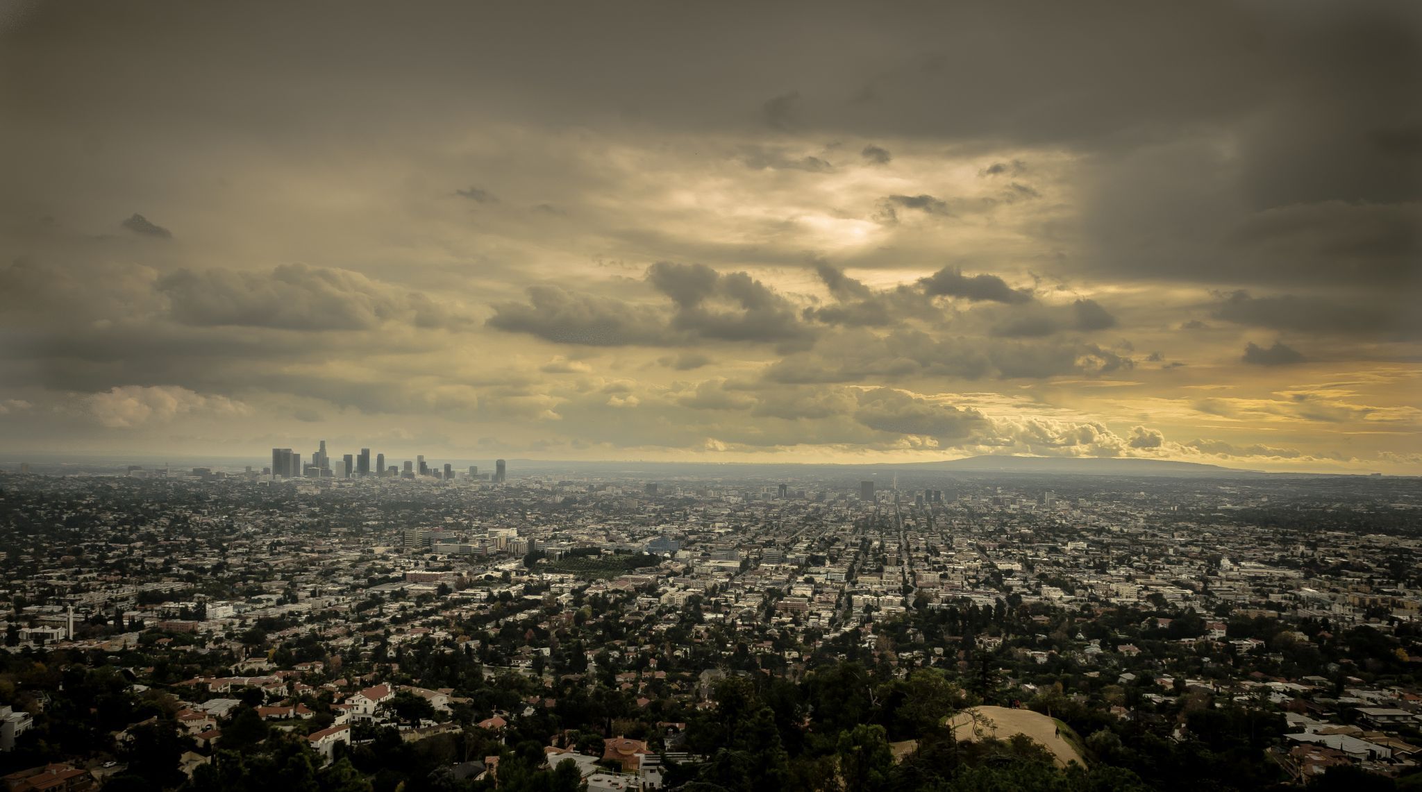 Griffith Observatory View of Los Angeles, USA