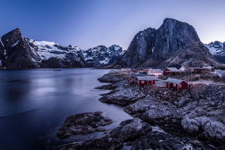 Hamnøy, classic view, Lofoten