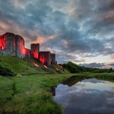 Kidwelly Castle & Gwendraeth Fach river, United Kingdom