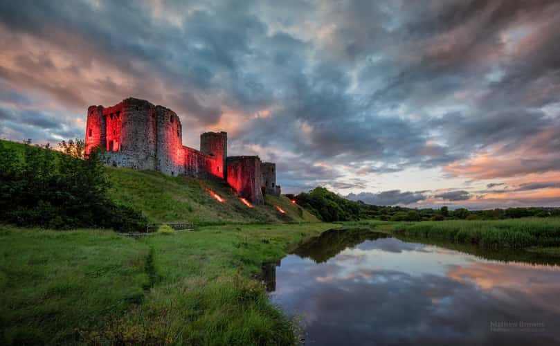 Kidwelly Castle & Gwendraeth Fach river