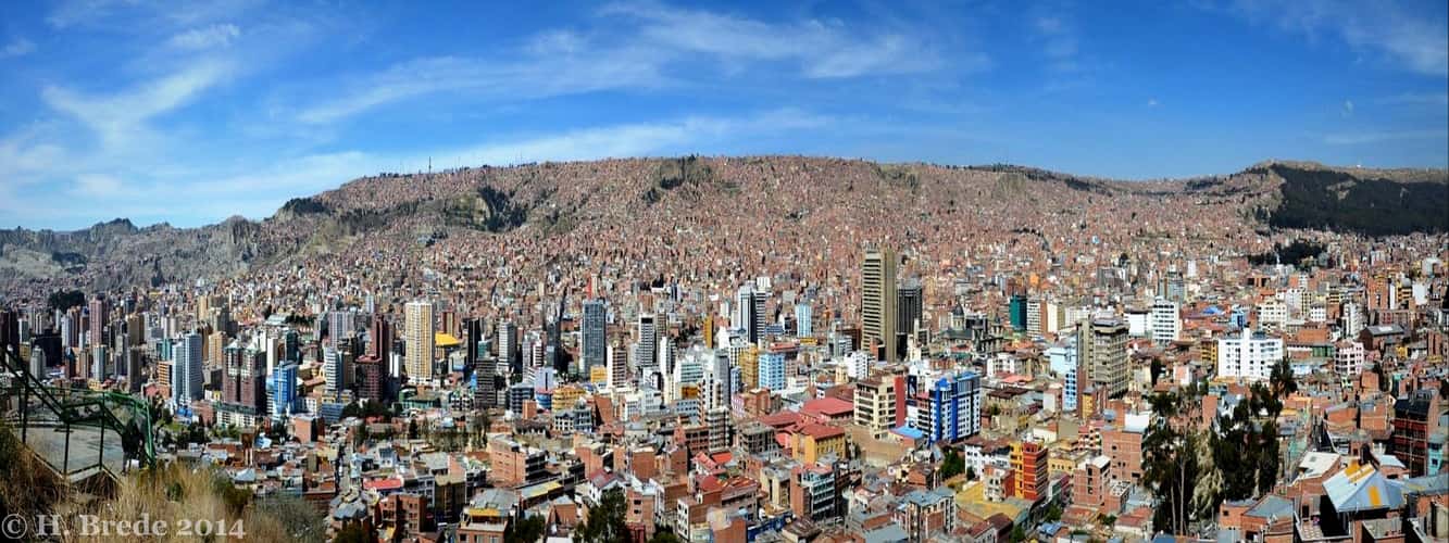 View over La Paz