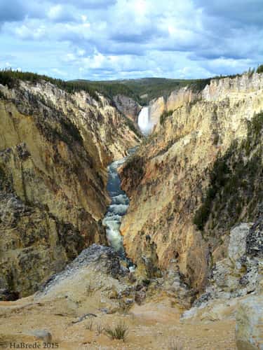 View from the Artist Point in the Yellowston National Park