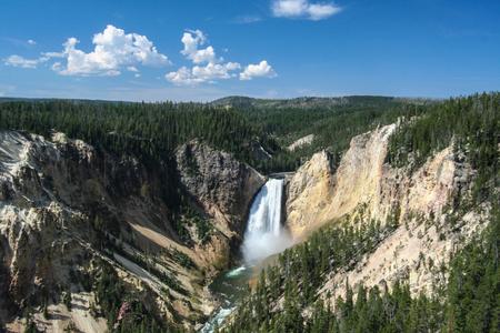 View of the Lower Falls in the Grand Canyon,Yellowstone National Park