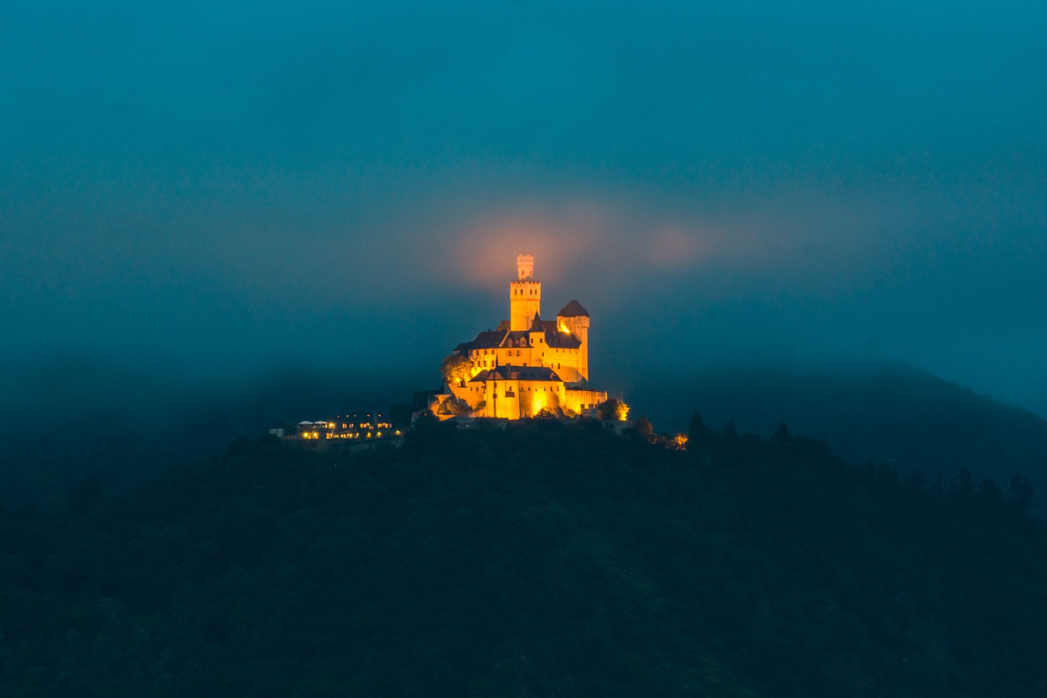 Marksburg from 'Rittersturz', Germany