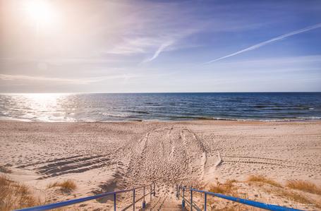 Nida beach, Baltic seashore