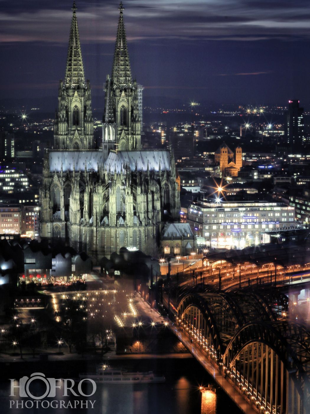 View from Triangle Tower in Cologne, Germany