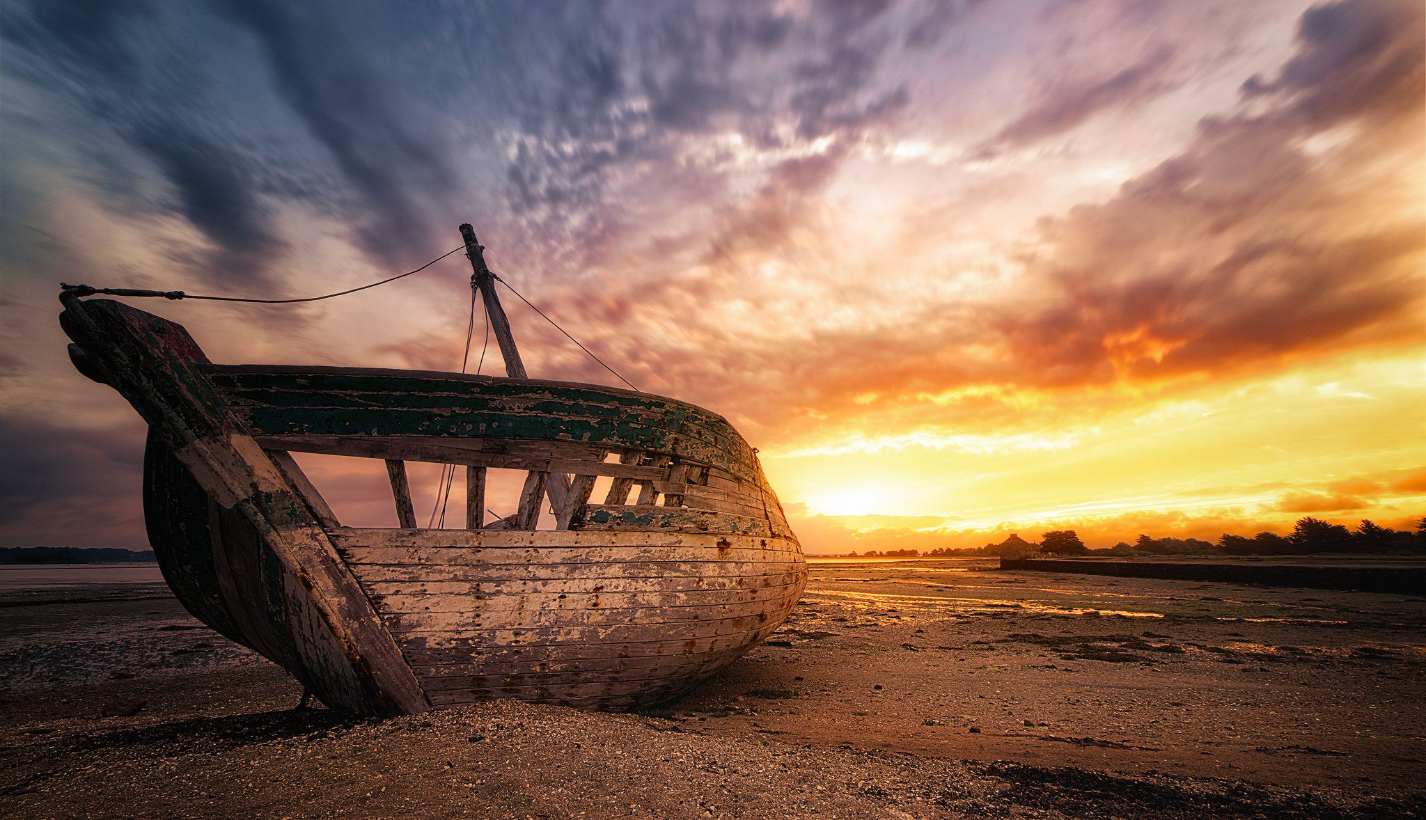 Old boats, France
