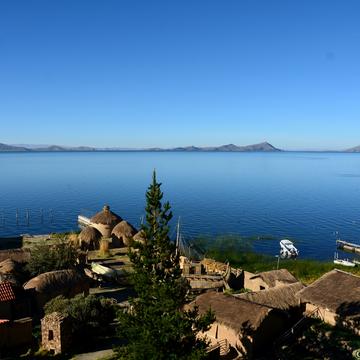 On Lake Titicaca, Peru